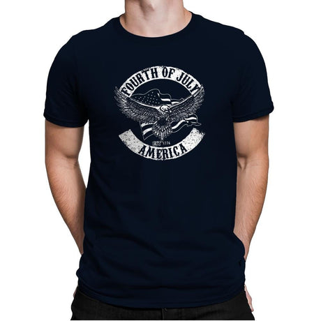 Fourth Of July - Star-Spangled - Mens Premium T-Shirts RIPT Apparel Small / Midnight Navy