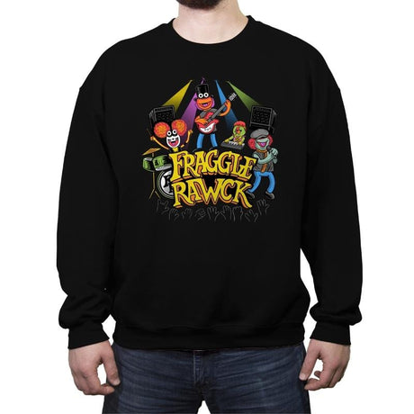 Fraggle Rawk - Crew Neck Sweatshirt Crew Neck Sweatshirt RIPT Apparel Small / Black