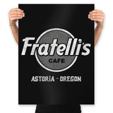 Fratelli's Rock Cafe - Prints Posters RIPT Apparel 18x24 / Black