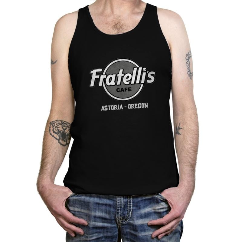 Fratelli's Rock Cafe - Tanktop Tanktop RIPT Apparel X-Small / Black