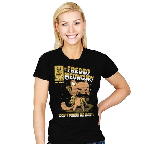 Freddy Meowcury - Womens T-Shirts RIPT Apparel