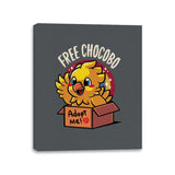 Free Chocobo - Canvas Wraps Canvas Wraps RIPT Apparel 11x14 / Charcoal
