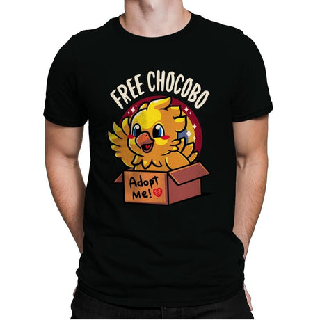 Free Chocobo - Mens Premium T-Shirts RIPT Apparel Small / Black