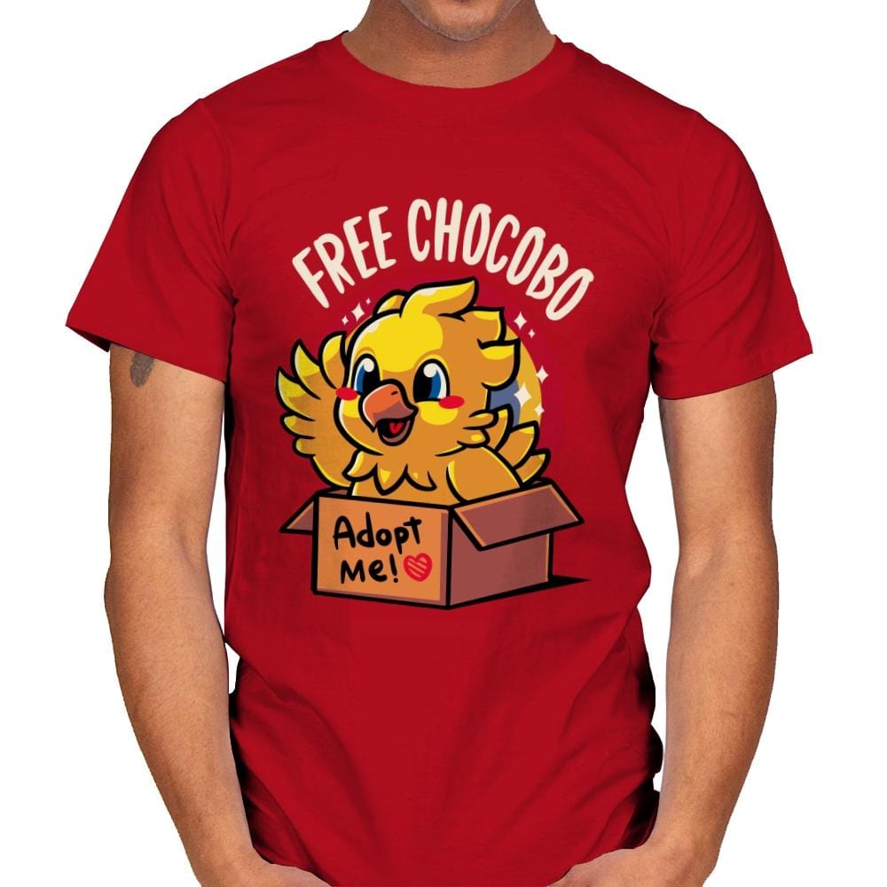 Free Chocobo - Mens T-Shirts RIPT Apparel Small / Red