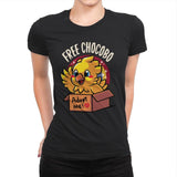 Free Chocobo - Womens Premium T-Shirts RIPT Apparel Small / Black