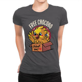 Free Chocobo - Womens Premium T-Shirts RIPT Apparel Small / Heavy Metal