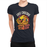 Free Chocobo - Womens Premium T-Shirts RIPT Apparel Small / Midnight Navy