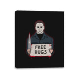 Free Hugs Yay - Canvas Wraps Canvas Wraps RIPT Apparel 11x14 / Black