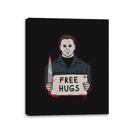 Free Hugs Yay - Canvas Wraps Canvas Wraps RIPT Apparel 11x14 / Black