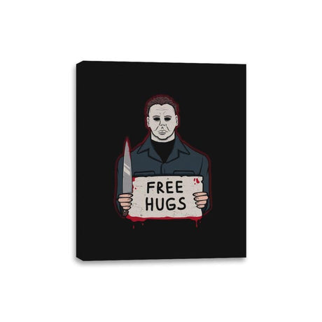Free Hugs Yay - Canvas Wraps Canvas Wraps RIPT Apparel 8x10 / Black