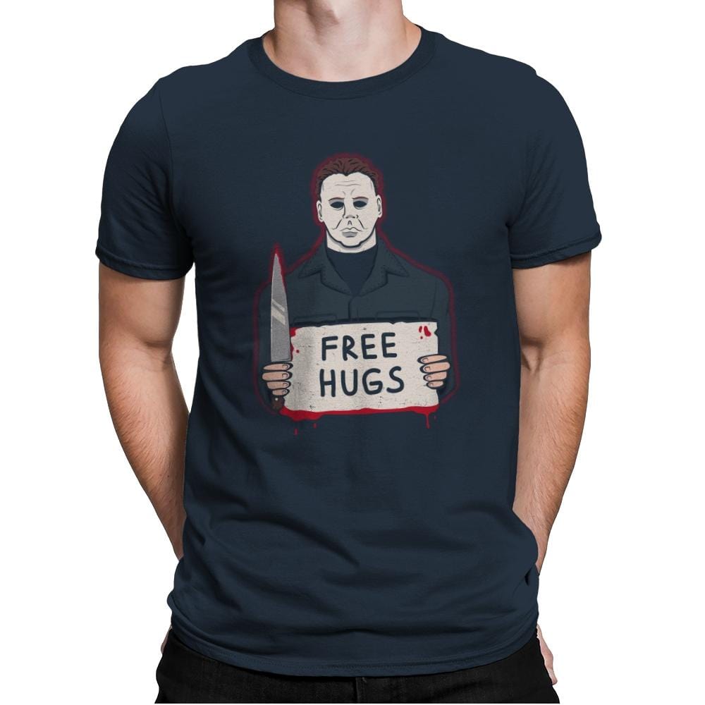 Free Hugs Yay - Mens Premium T-Shirts RIPT Apparel Small / Indigo