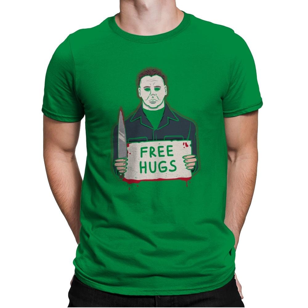 Free Hugs Yay - Mens Premium T-Shirts RIPT Apparel Small / Kelly Green