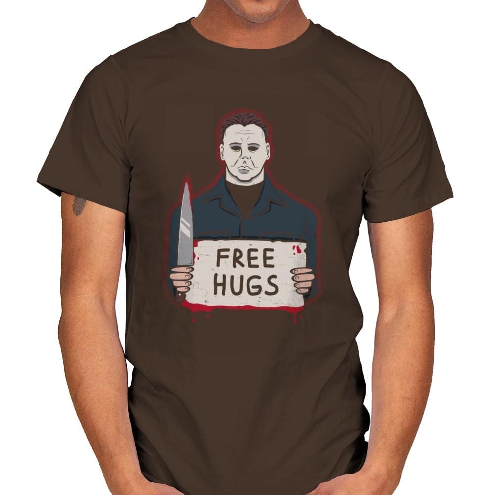 Free Hugs Yay - Mens T-Shirts RIPT Apparel Small / Dark Chocolate