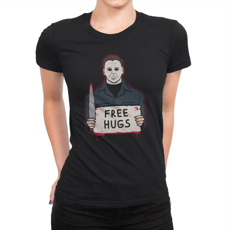 Free Hugs Yay - Womens Premium T-Shirts RIPT Apparel Small / Black