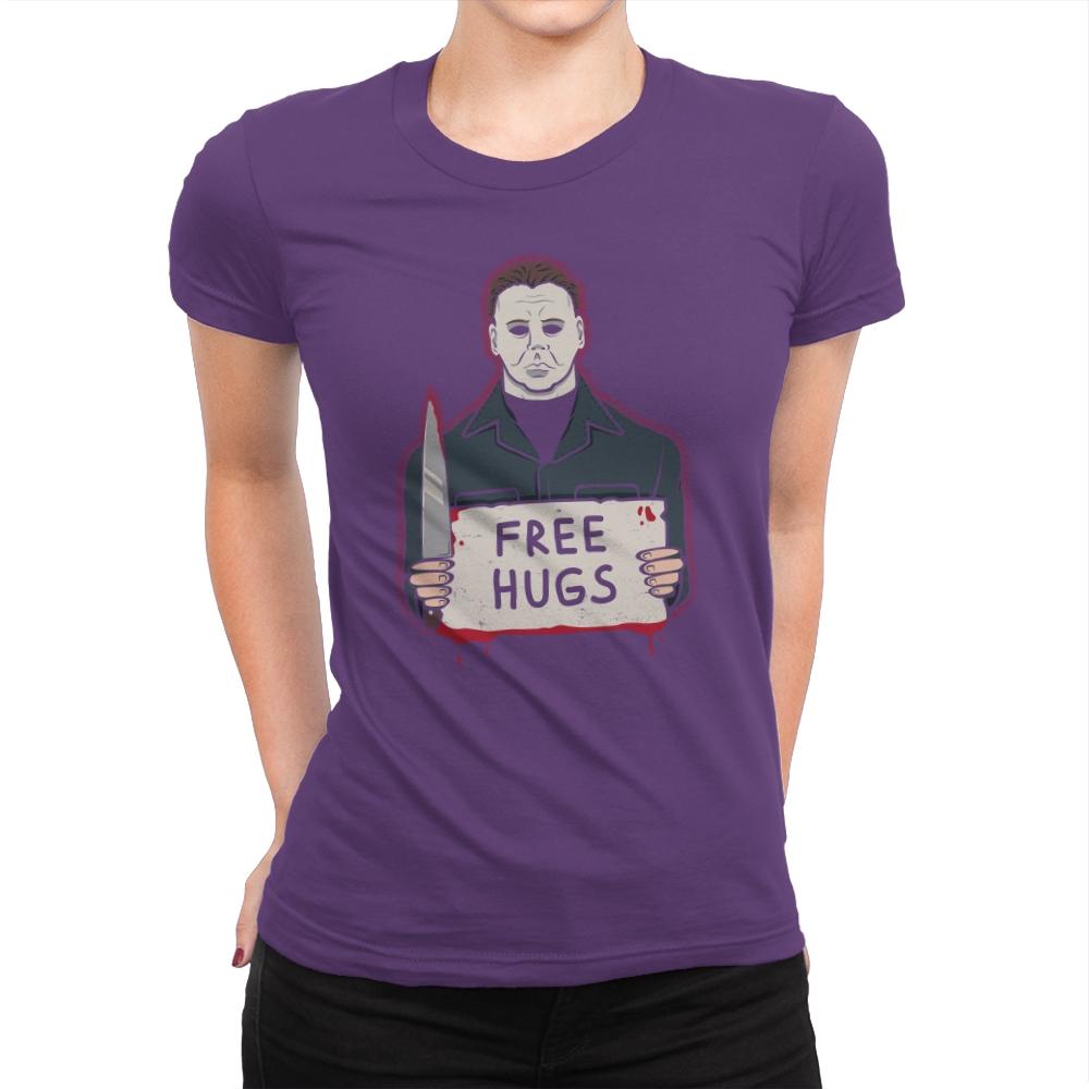 Free Hugs Yay - Womens Premium T-Shirts RIPT Apparel Small / Purple Rush