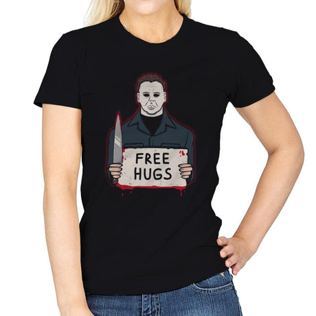 Free Hugs Yay - Womens T-Shirts RIPT Apparel Small / Black
