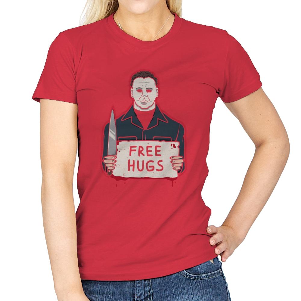 Free Hugs Yay - Womens T-Shirts RIPT Apparel Small / Red