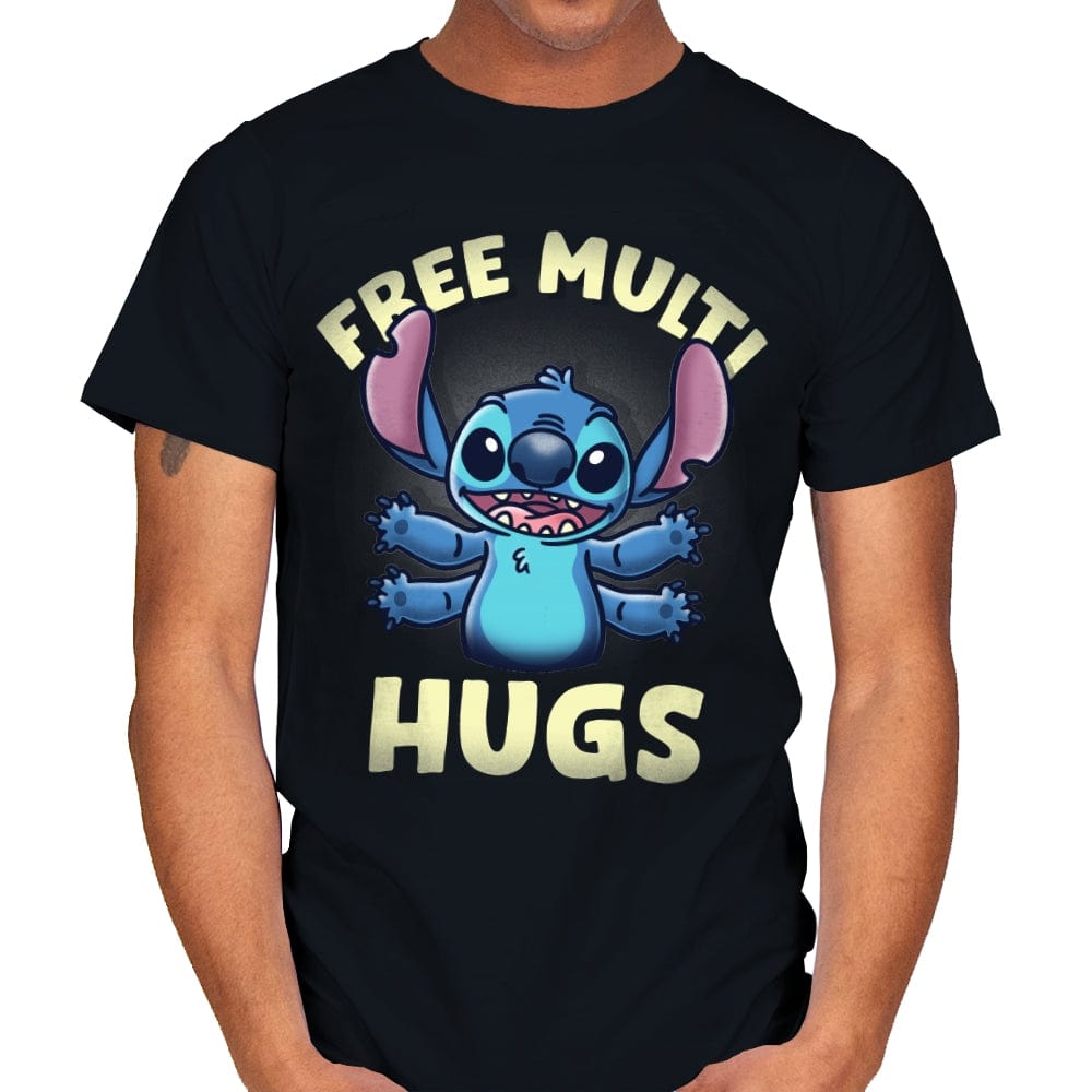 Free Multi Hugs - Mens T-Shirts RIPT Apparel Small / Black