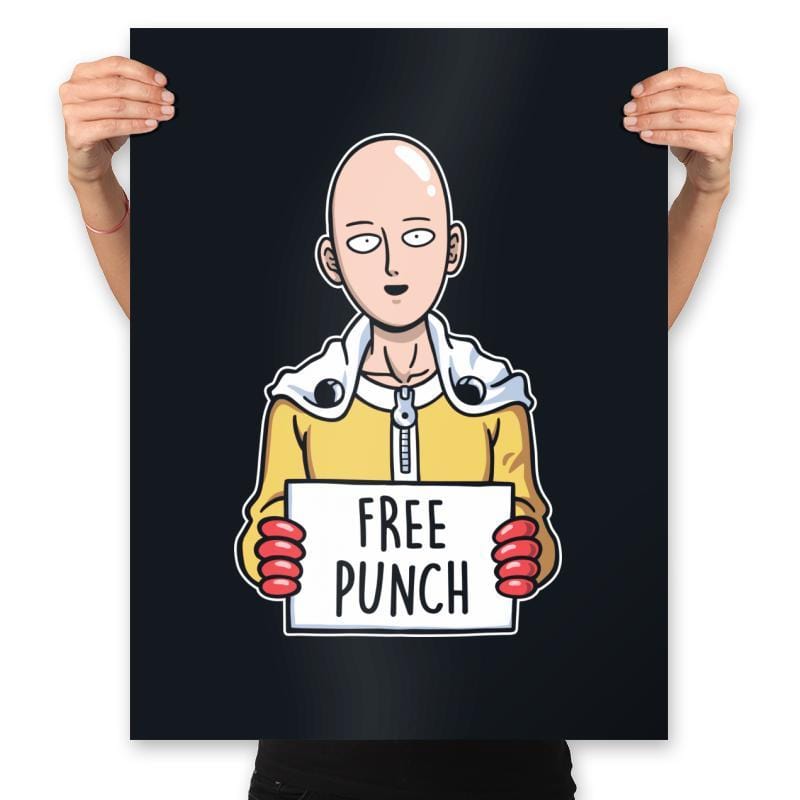 Free Punch - Prints Posters RIPT Apparel 18x24 / Black