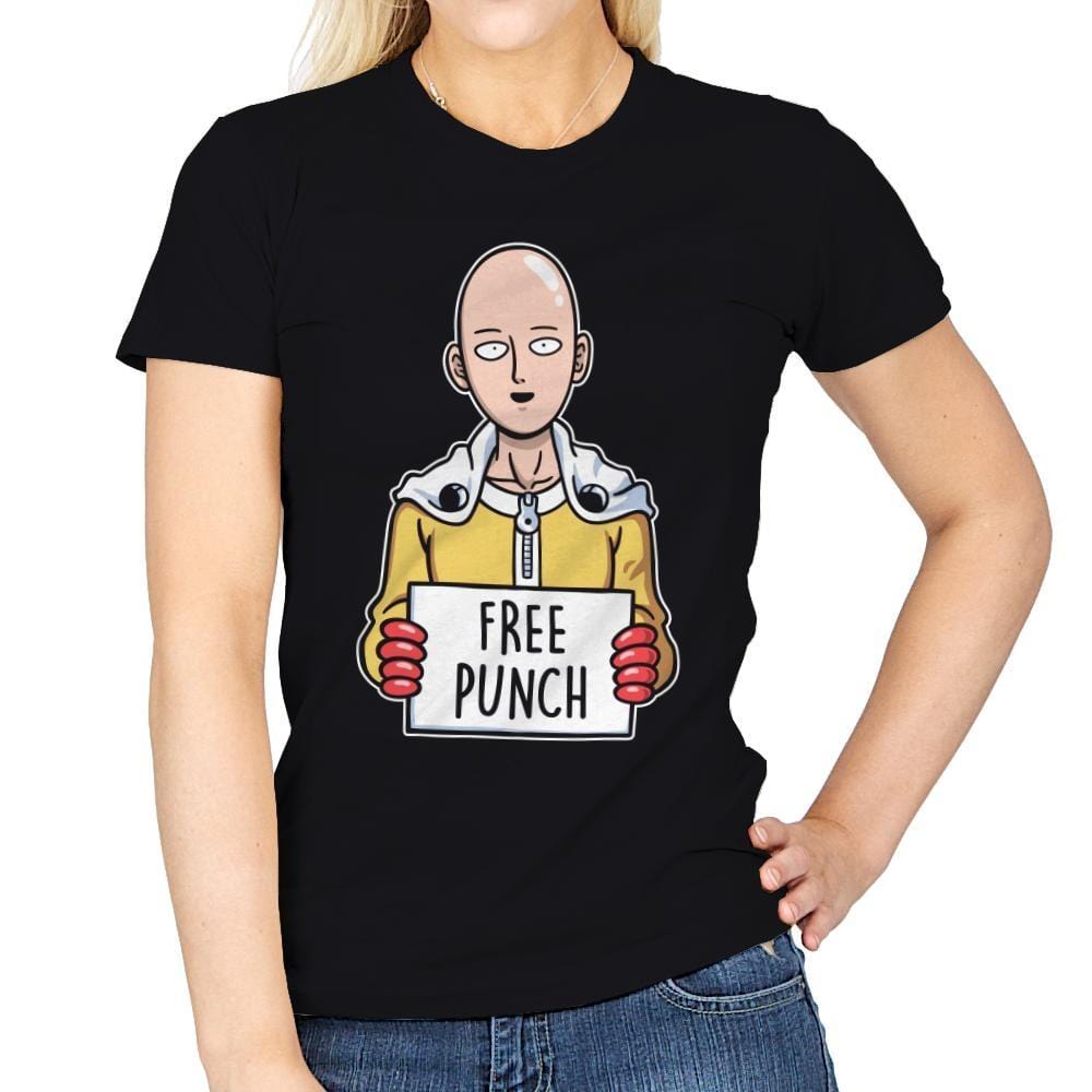 Free Punch - Womens T-Shirts RIPT Apparel Small / Black