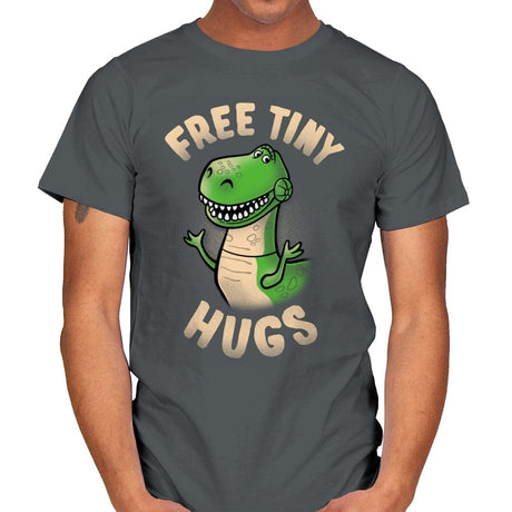 Free Tiny Hugs - Mens T-Shirts RIPT Apparel Small / Charcoal