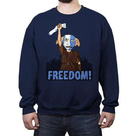 Freedobby - Raffitees - Crew Neck Sweatshirt Crew Neck Sweatshirt RIPT Apparel Small / Navy