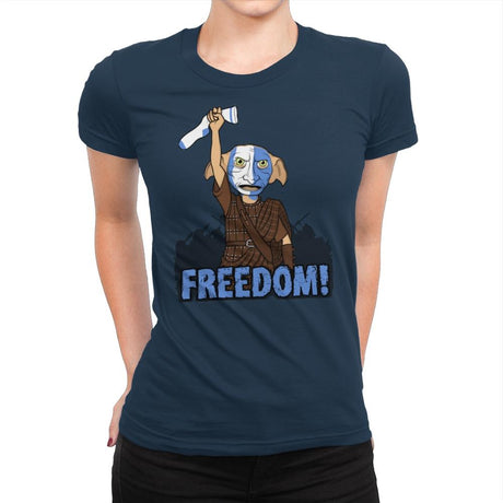 Freedobby - Raffitees - Womens Premium T-Shirts RIPT Apparel Small / Midnight Navy