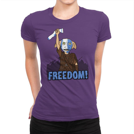 Freedobby - Raffitees - Womens Premium T-Shirts RIPT Apparel Small / Purple Rush