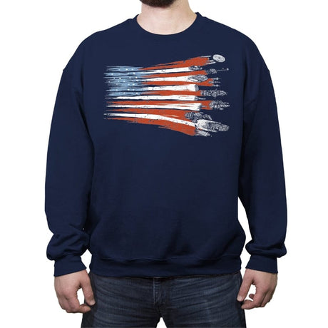 Freedom Fighters - Crew Neck Sweatshirt Crew Neck Sweatshirt RIPT Apparel Small / Navy