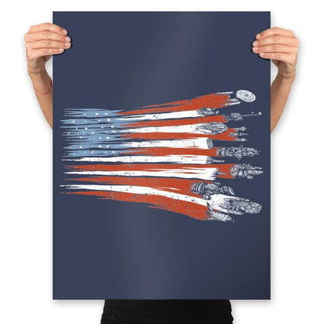 Freedom Fighters - Prints Posters RIPT Apparel 18x24 / Navy