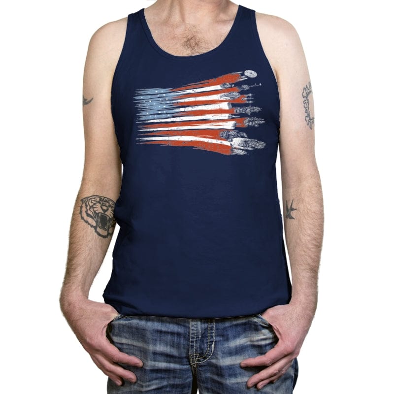 Freedom Fighters - Tanktop Tanktop RIPT Apparel X-Small / Navy