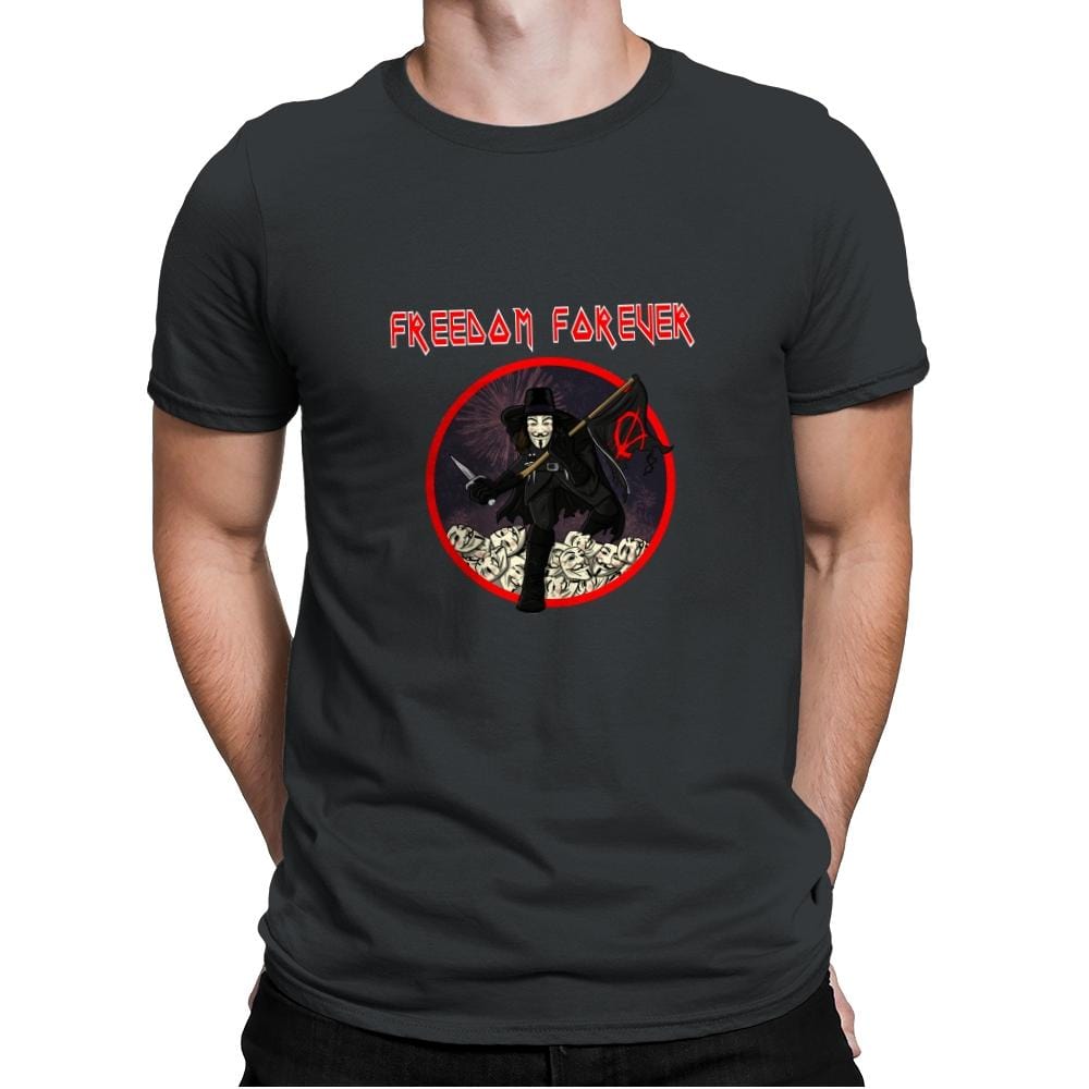Freedom Forever - Mens Premium T-Shirts RIPT Apparel Small / Heavy Metal