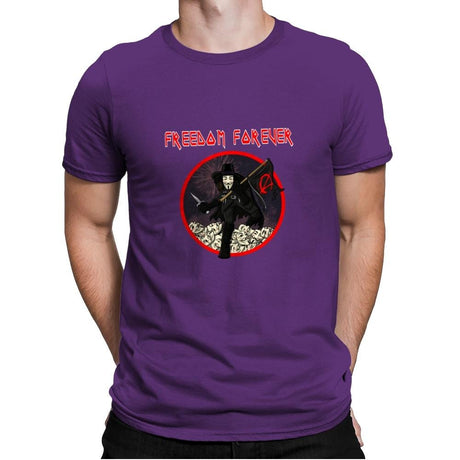Freedom Forever - Mens Premium T-Shirts RIPT Apparel Small / Purple Rush