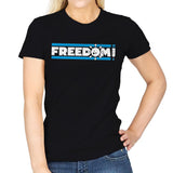 Freedom - Womens T-Shirts RIPT Apparel Small / Black