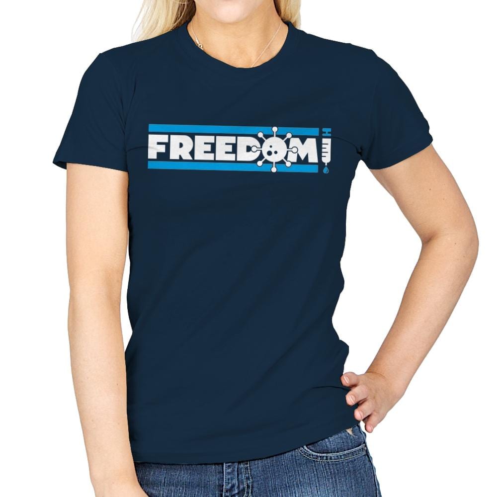 Freedom - Womens T-Shirts RIPT Apparel Small / Navy