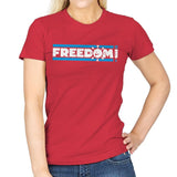 Freedom - Womens T-Shirts RIPT Apparel Small / Red