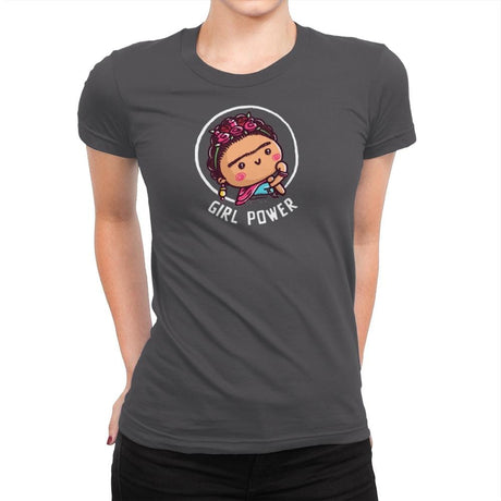 Frida Power - Womens Premium T-Shirts RIPT Apparel Small / Heavy Metal