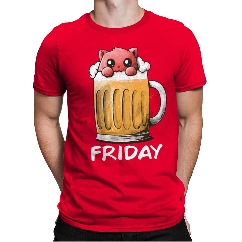 Friday Fun Day - Mens Premium T-Shirts RIPT Apparel Small / Red