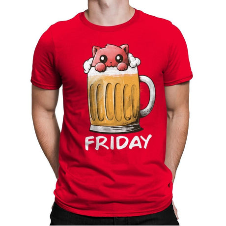 Friday Fun Day - Mens Premium T-Shirts RIPT Apparel Small / Red
