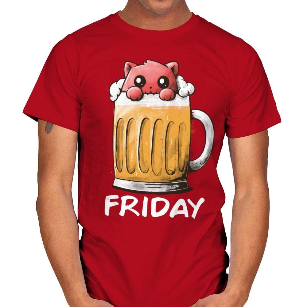 Friday Fun Day - Mens T-Shirts RIPT Apparel Small / Red