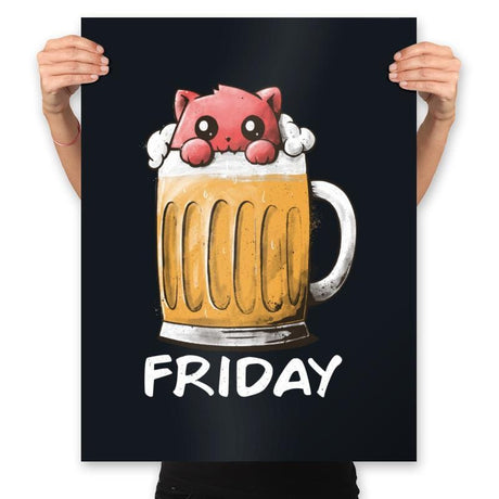 Friday Fun Day - Prints Posters RIPT Apparel 18x24 / Black