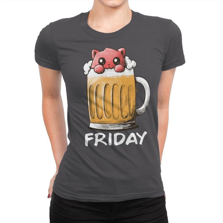 Friday Fun Day - Womens Premium T-Shirts RIPT Apparel Small / Heavy Metal