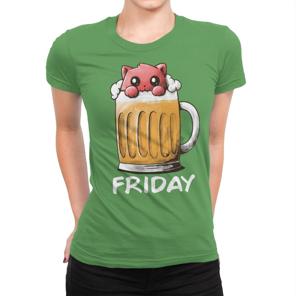 Friday Fun Day - Womens Premium T-Shirts RIPT Apparel Small / Kelly