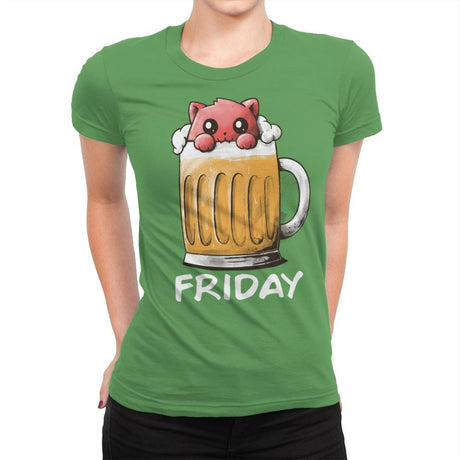 Friday Fun Day - Womens Premium T-Shirts RIPT Apparel Small / Kelly