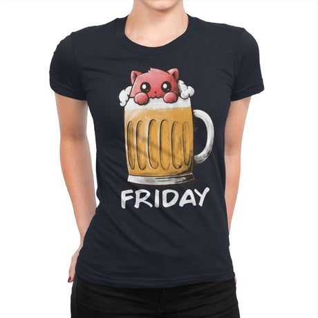 Friday Fun Day - Womens Premium T-Shirts RIPT Apparel Small / Midnight Navy