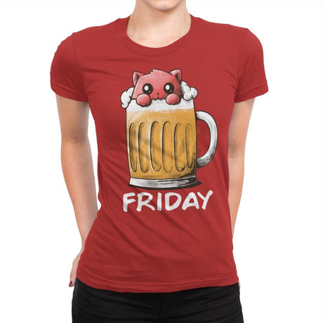 Friday Fun Day - Womens Premium T-Shirts RIPT Apparel Small / Red