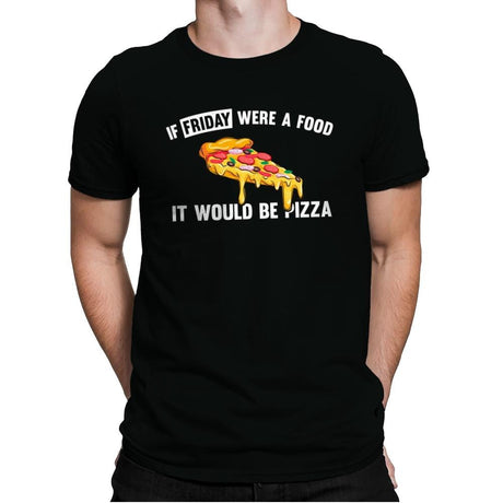 Friday Pizza - Mens Premium T-Shirts RIPT Apparel Small / Black