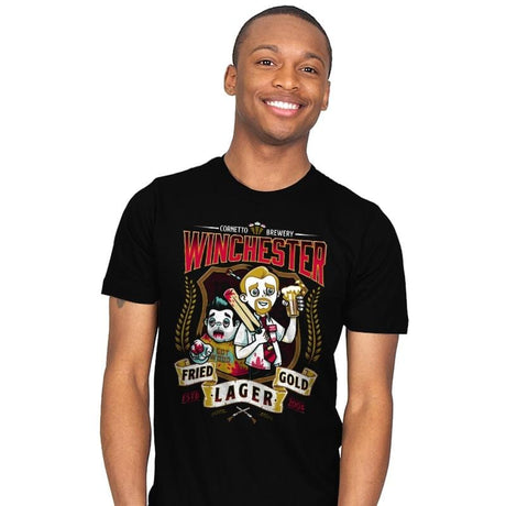Fried Gold Lager - Mens T-Shirts RIPT Apparel