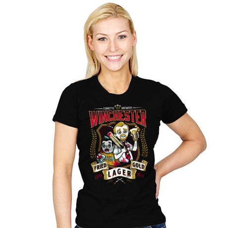 Fried Gold Lager - Womens T-Shirts RIPT Apparel