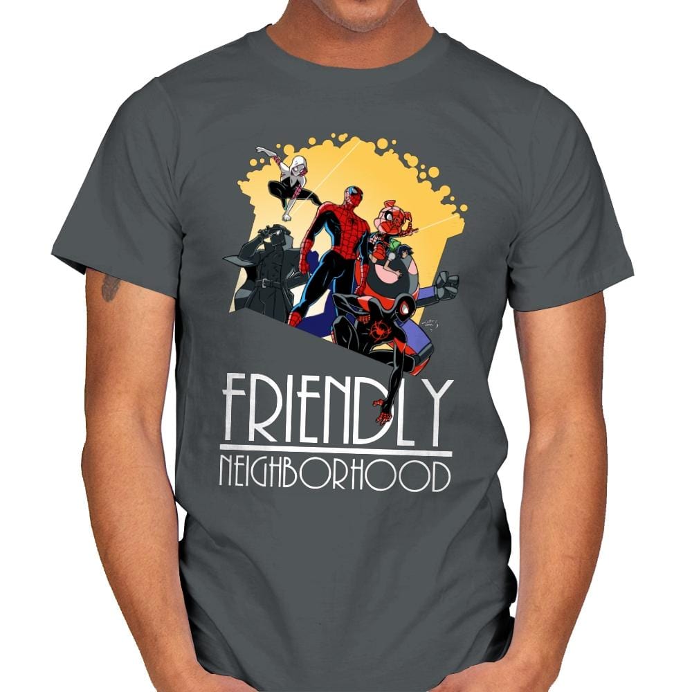 Friendly Neighborhood - Anytime - Mens T-Shirts RIPT Apparel Small / Charcoal